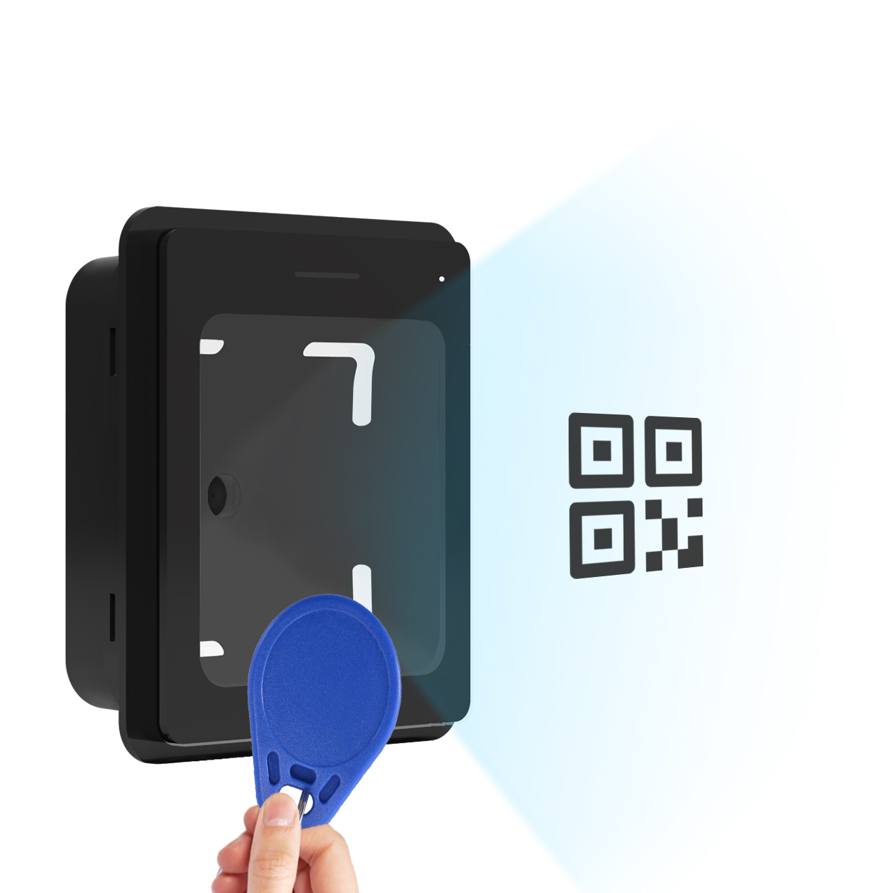 Čítačka QR kódov Feocey FC8135 s relé (Wiegand, RS485, Wi‑Fi, IP67)