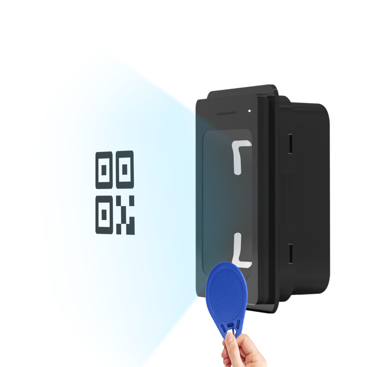 Čítačka QR kódov Feocey FC8135 s relé (Wiegand, RS485, Wi‑Fi, IP67)