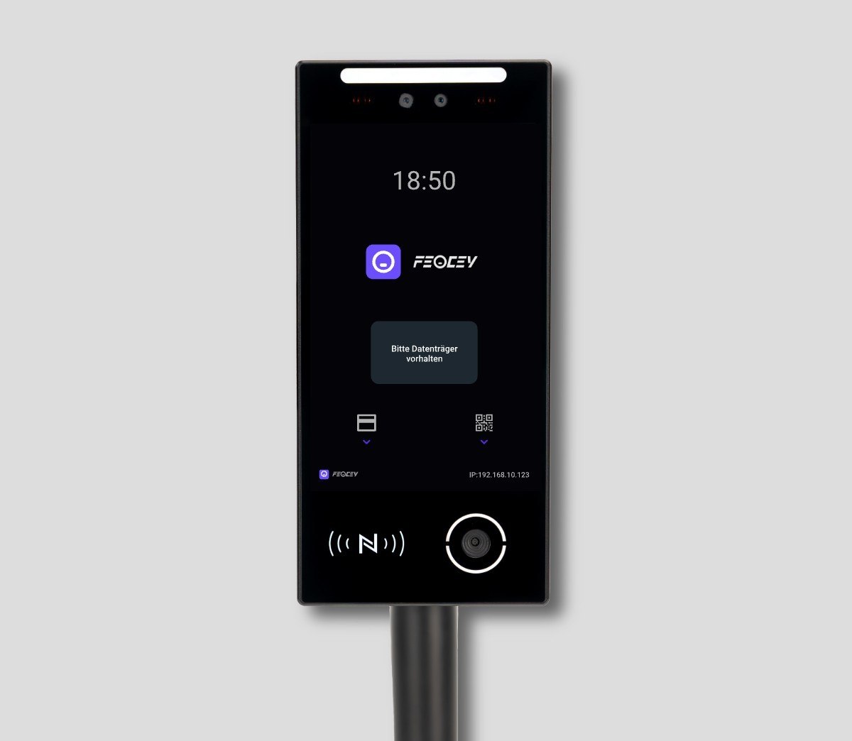 Terminál Face – rozpoznávanie tváre, QR a NFC (IP66) – Obrázok 2