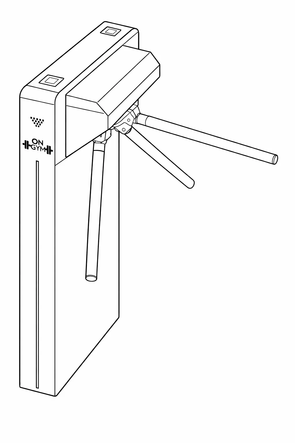 Skica – Tripodový turniket Panther MT-KQ100